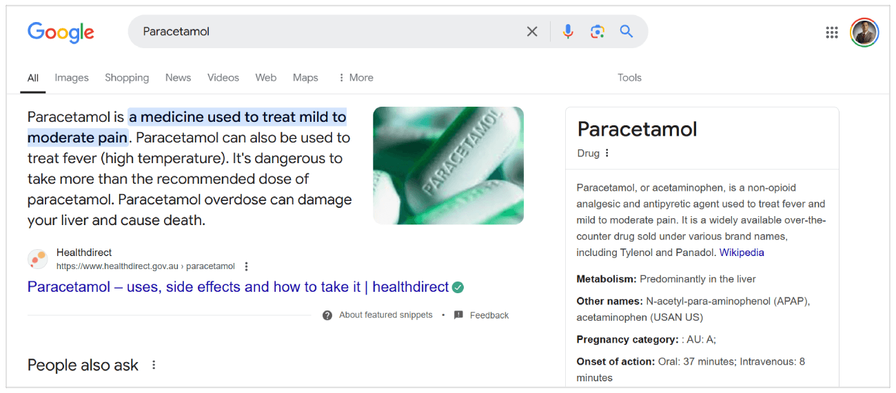 Paracetamol kennis paneel